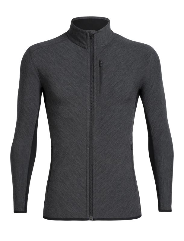 Icebreaker Herre Descender ull fleece jakke Icebreaker Herre Descender ull fleece jakke